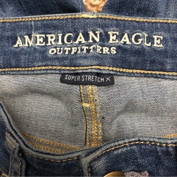 American Eagle Women’s Super Stretch‎ X Distressed Hi Rise Jegging Size 2 Short - Picture 3 of 5